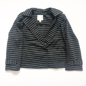 Revolve Line&Dot black and gray stripped blazer